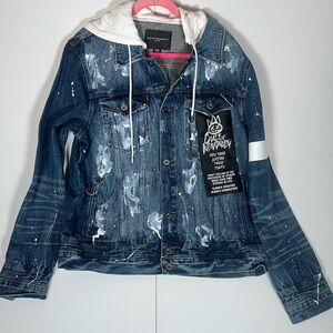 Men’s Cult Of Individuality Type IV Denim Jacket Double Cuff Tape XXL